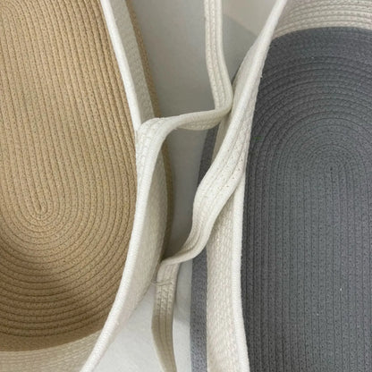 Ins Newborn Hand Basket Cotton Rope Woven Crib Baby Cradle Portable Outdoor Sleeping Infant Accessories Photography Props Gifts