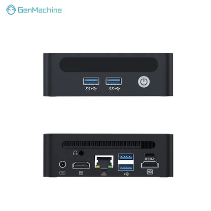 GenMachine AMD Ryzen 5 5600H Mini PC Windows 11 Max Support 64GB 3200Mhz RAM WIFI6 Computer gaming pc