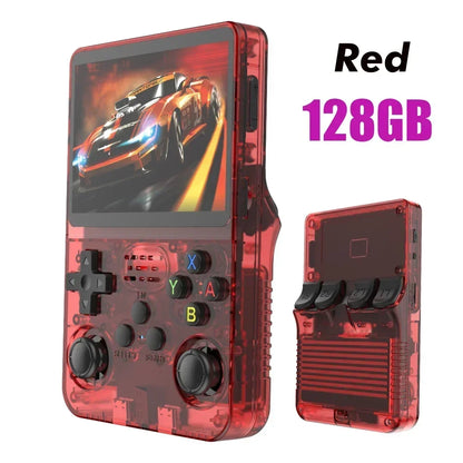 BOYHOM 256G/128G/64G R36S ARKOS 2.0 Retro Handheld Game Console 3.5'' IPS screen,Portable Pocket Game Player for  children gift