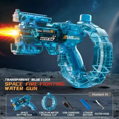 Children High Pressure Electric Water Gun Toys Summer Outdoor Beach Pool Garden Fight Games Kids Automatic Bursts Watergun Gifts
