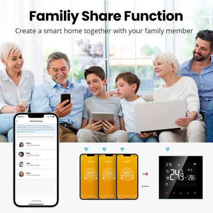 Tuya Smart Thermostat For Underfloor Heating Wifi Thermostat  Floor Heating Controller Warm Floor Temperature Controller Alexa
