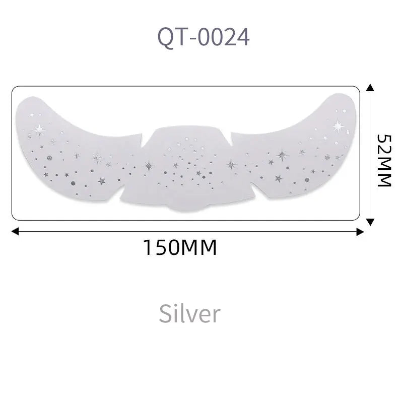 1pc Hot Stamping Freckles Makeup Sticker Metallic Radiation Golden Silver  Fake Freckles Temporary Tattoo Stickers Face Makeup