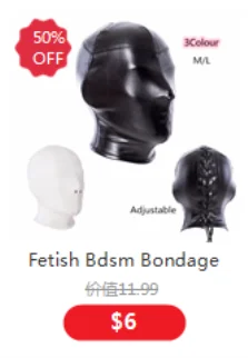 Erotic Fetish Costumes of Leather Bdsm Bondage Hood Mask with Mouth Hole for Couples Adults Slave Rolplay Flirting Games