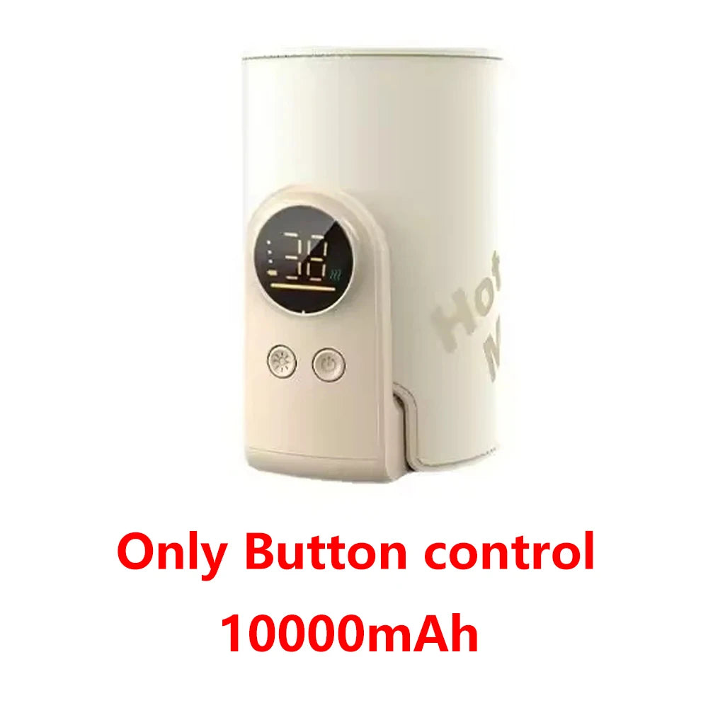 AiQUE 10000mAh USB Portable Milk Warmer for Baby Outdoor Constant Temperature Bottle Insulation Cover Hot Milk and Milk Heating