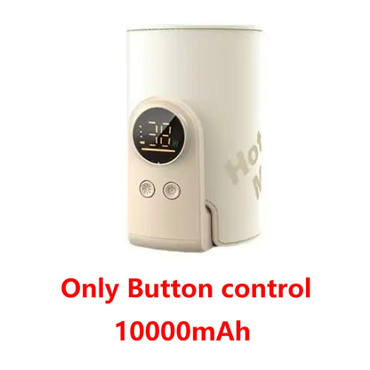AiQUE 10000mAh USB Portable Milk Warmer for Baby Outdoor Constant Temperature Bottle Insulation Cover Hot Milk and Milk Heating