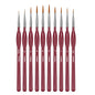 10/11pcs Miniature Paint Brushes, Detail Tip Paint Brushes Set With Ergonomic Handle - Suitable For Acrylic Painting, Oil, Wat
