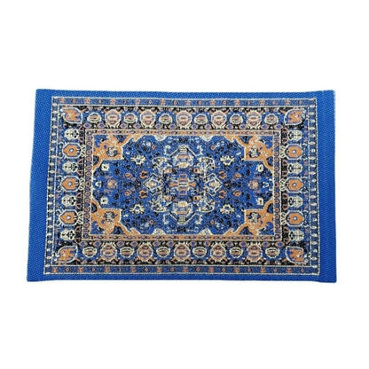 Turkish Style Miniature Weaving Rug Playing House Floor Coverings Dollhouse Carpet  1:12 Scale Doll Accessories