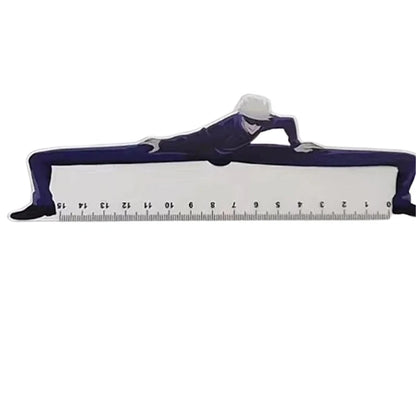 Jujutsu Kaisen Gojo Satoru Anime Peripherals Creative Ruler Student Stationery Supplies High Precision Scale Line Surveying Tool