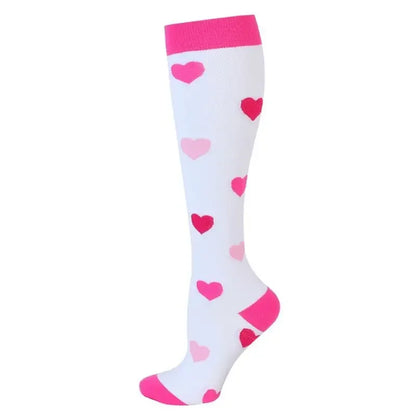 New Men Women Compression Socks for Leggings Running Marathon Pressure Soccer Adult Socks Network Red Pressure Nurse Men Socks