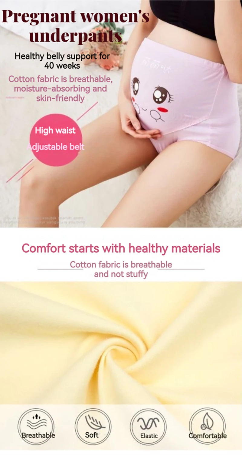 Cotton Panties For Pregnant Maternity Underwear Panty Clothes for Pregnant Women Pregnancy Brief High Waist Maternity Intimates