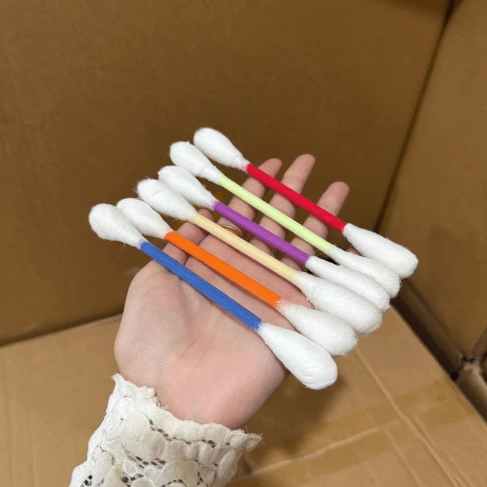 6Pcs Oversized Cotton Swab Cat Toy Anti-Boredom Durable Kitten Chew Toy Soft Texture Lightweight Cat Teething Chew Toy