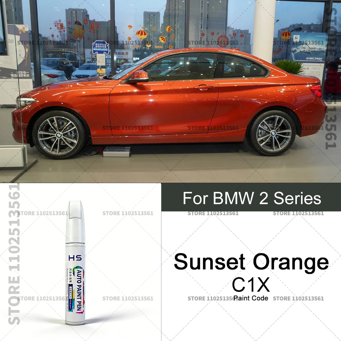 For 2014-2025 BMW 2 Series Scratch Removal and Paint Repair Pen Alpine White 300 490 Black Saphi Blue Gray  Portimao Blue