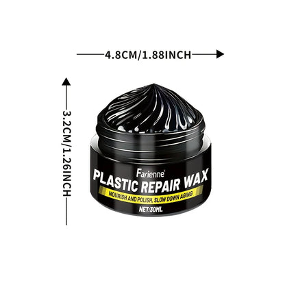 Professional Plastic Polishing Repair Paste, All-In-One Dashboard Wax & Tire Shine, Quick Crystal Coating for Car Bumpers