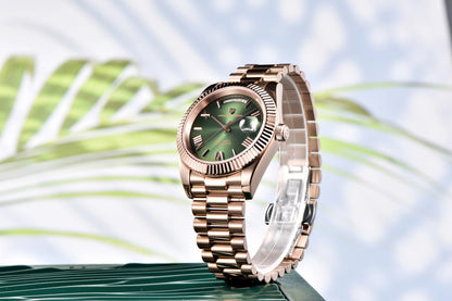 PAGANI DESIGN 2026 New Luxury Rose Gold DD40 Automatic Watch For Men 8285 Mechanical Wristwatch Men Stainless Steel Waterproof