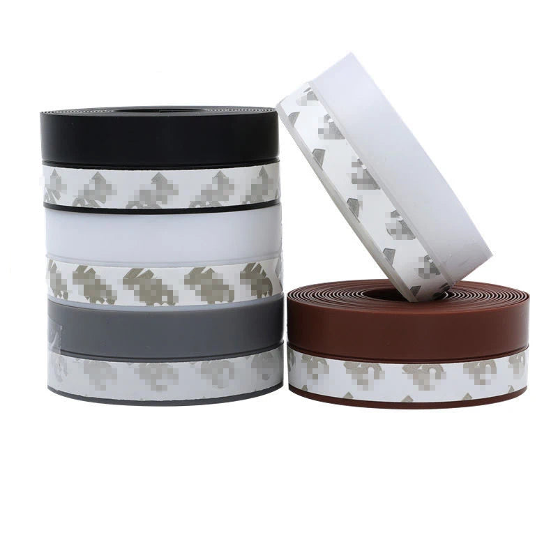 Self Adhesive Window Door Seal Strip Silicone Windproof Silicone Windshield Weather Tape Strip Door Bottom Home Sealing Strip