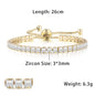 Fashionable Zircon Tennis Bracelets for Women Dazzling Various Shape Crystal Chain on Hand Trend Sexy Party Accessories Jewelry