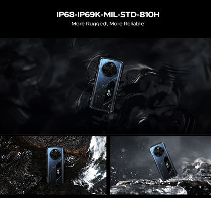 Global Version DOOGEE V40 Pro 5G Rugged Phone 6.78" Display 16GB+512GB Dimensity 7300 200MP AI Camera 8680mAh 33W Fast Charger