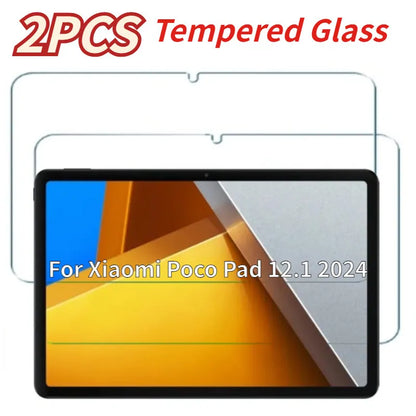 For Xiaomi Poco Pad 12.1 2024 Tempered Glass Screen Protector Anti Scratch HD Clear Protective Film For MIPad Poco Pad 12.1