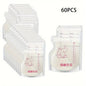 30/60 Pack 250ml BPA Free Milk Storage Bags Safe Breast Milk and Baby Food Freezer Bags for Easy Feeding