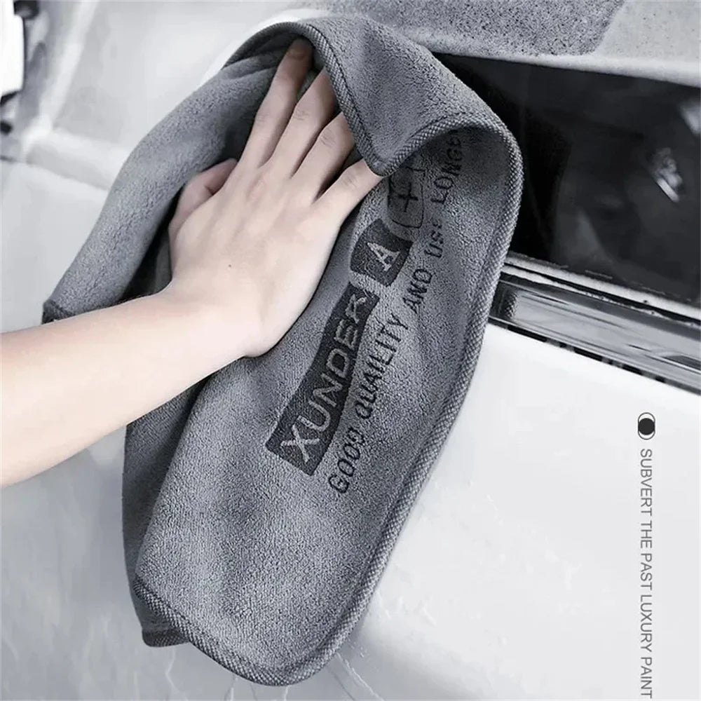 1-10PCS Car Wash Towel Ultra-fine Fiber Car Cleaning Cloth Soft Clean and Dry Cloth Edge Sealing Strong Water Absorption Rags
