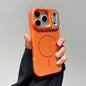 Alloy Lens Camera Holder Cases For iPhone 17 16 15 14 13 12 11 Pro Max For Magsafe  Magnetic Stand Hard PC Wireless Charge Cover