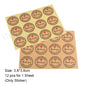 50 Pcs Red Blue Green Thank You Kraft Paper Bags Cute  Happy Birthday Gift Pouch Retro Party Favor Bag Candy Cookie Supplies