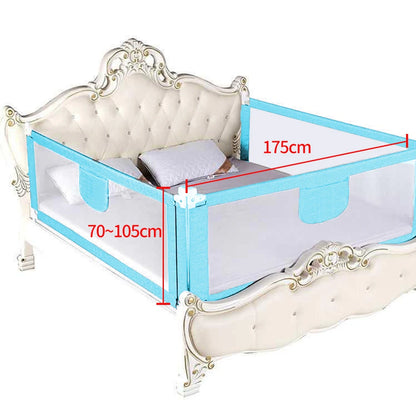 Bed fence for toddlers, Vertical lift bed guard, adjustable height, baby bed grid, 150/200/cm, gray Pink Blue