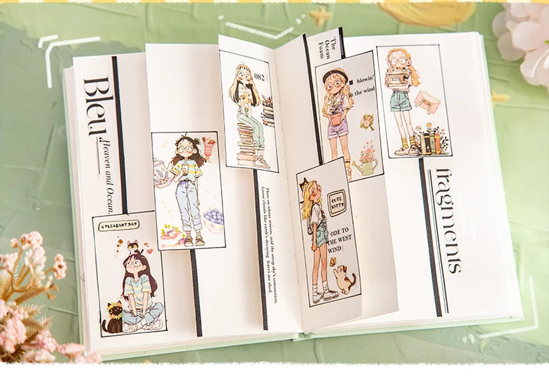Mr Paper Washi Tape Kawaii 1 Roll  Character Scenery PET Stickers DIY Decoration for Journal Diary Scrapbooking Planners Cards