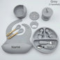 11Pcs Silicone Feeding Sets For Baby Personalized Name Children's Tableware Suction Cup Plates Bowl Spoon Feeding Cups BPA Free