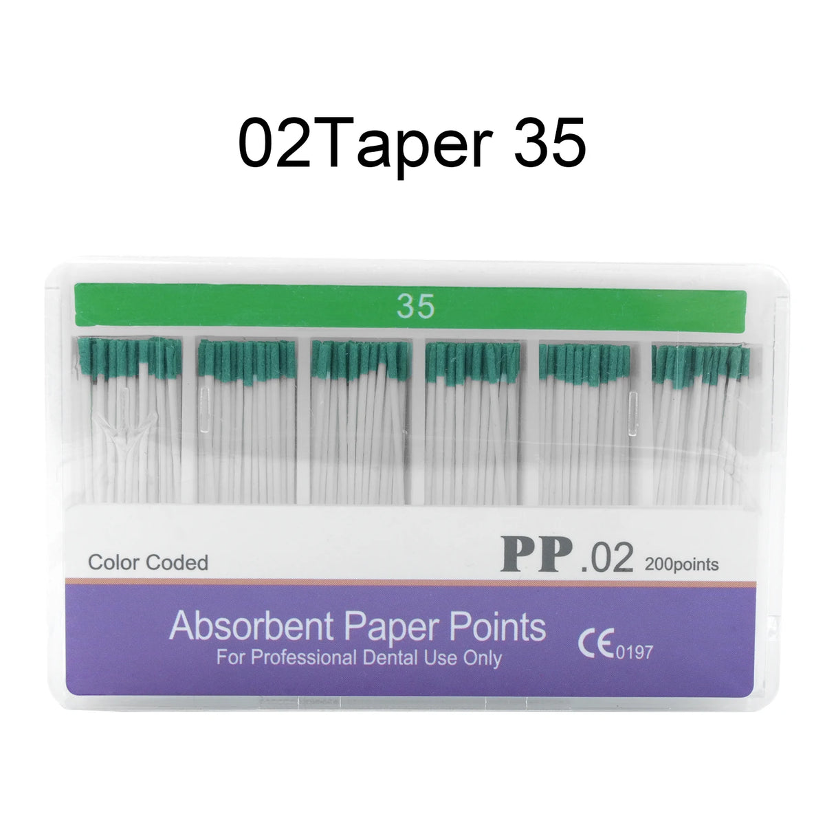WELLCK 1 Box Dental Absorbent Paper Points Sterile Mixed Sizes 02 04 06 Taper 15-40# For Dentist Use Dentistry Materials