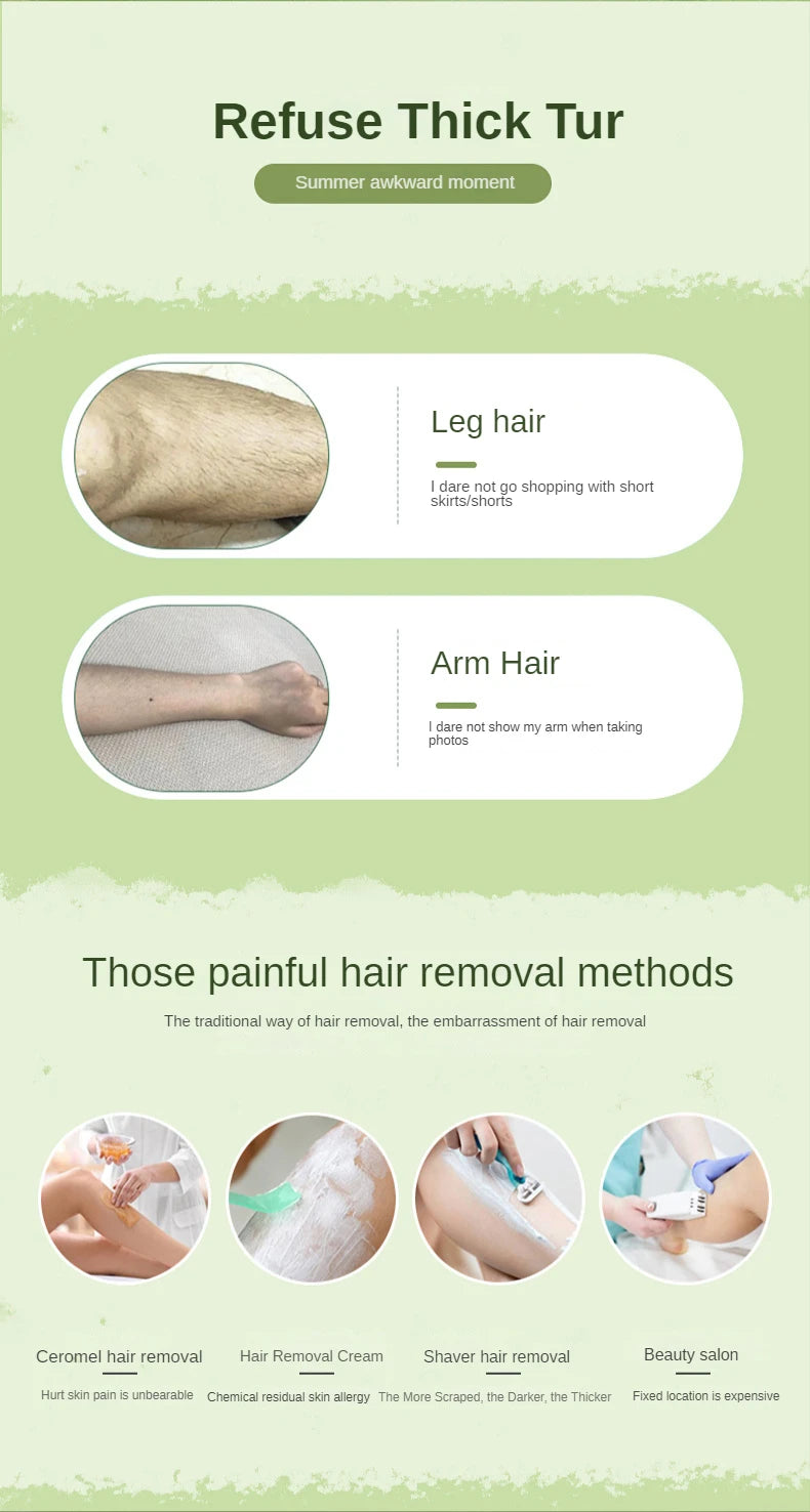 Hot Crystal Physical Hair Removal Eraser Glass Hair Remover Painless Epilator Easy Cleaning Reusable Body Care Depilation Tool