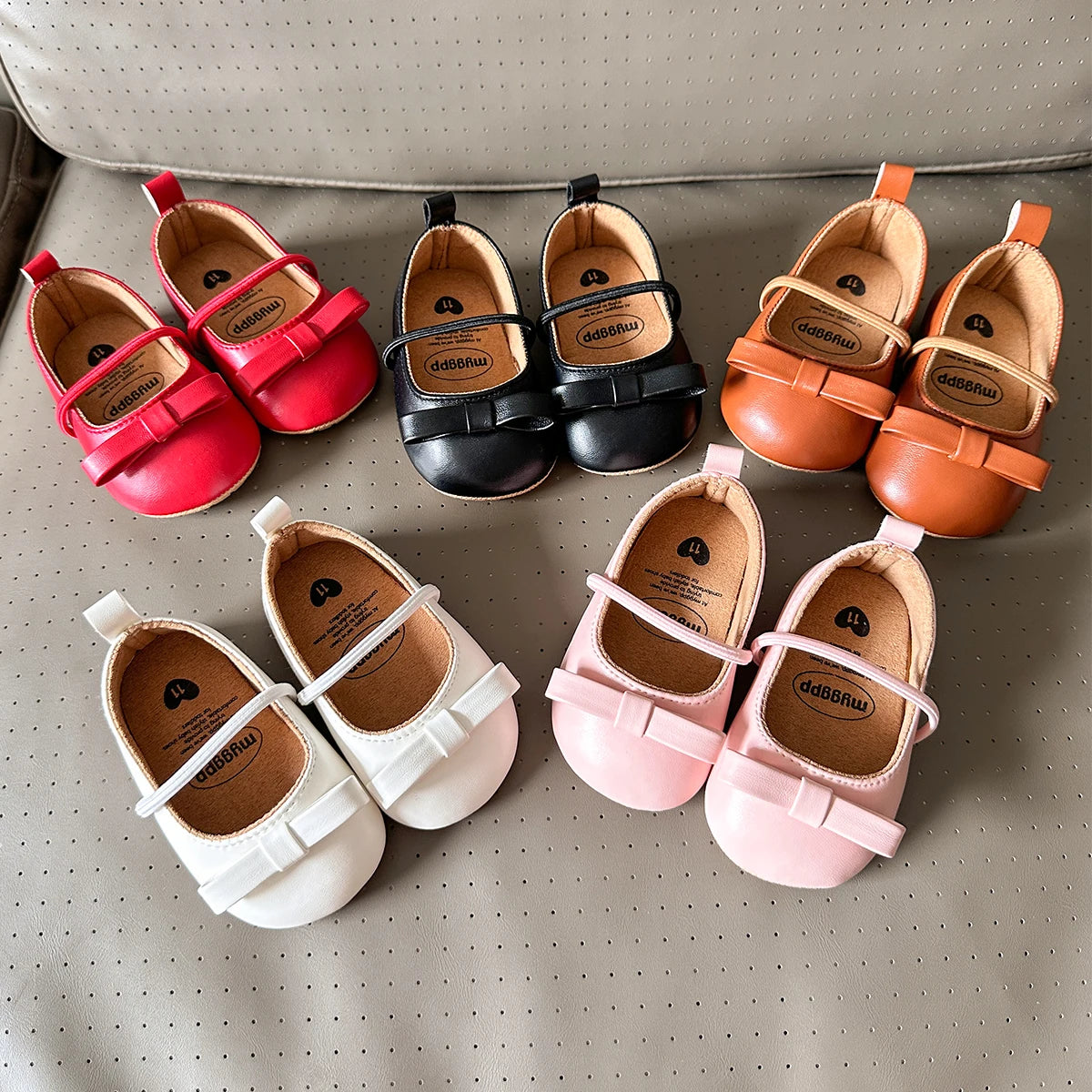 New Baby Shoes Leather Baby Boy Girl Shoes Rubber Sole Anti-slip Multicolor Toddler First Walkers Newborn Crib Toddler Shoes