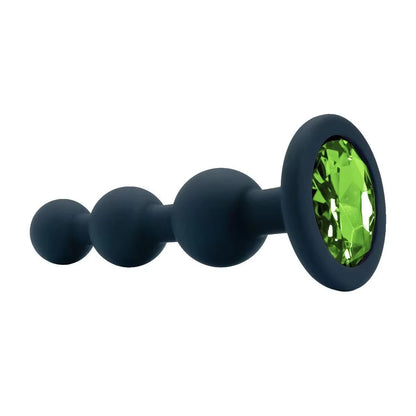 Black Silicone 3 Ball Anal Beads Sex Anal Plug Crystal Base Butt Plug Analplug But Plug Anal Trainer Toys Sex Toys For Woman