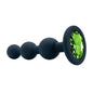 Black Silicone 3 Ball Anal Beads Sex Anal Plug Crystal Base Butt Plug Analplug But Plug Anal Trainer Toys Sex Toys For Woman