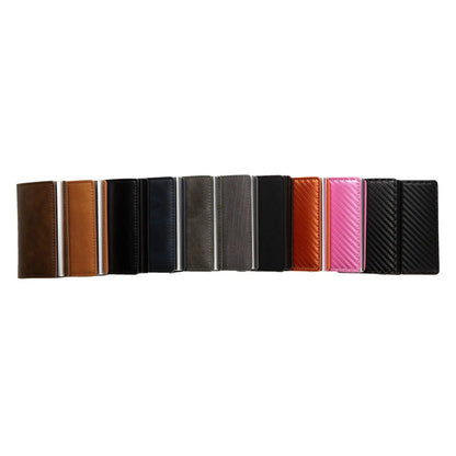 Anti Theft RFID Blocking Credit Card Holder Minimalist Slim Wallet Leather Card Case For Men Women Gift ID Badge
