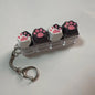 Cat Claw Keychain Key Ring Pendant Mobile Phone Backpack Pendant Desktop Accessories Fingertip Office Decompression Press Tools