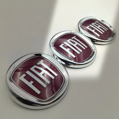 Logo Fiat Front Rear Badge Emblem 85mm 100mm 120mm 8.5cm 10cm 12cm for 500 Panda Punto Grande Doblo Ducato Bravo Tipo 595 600