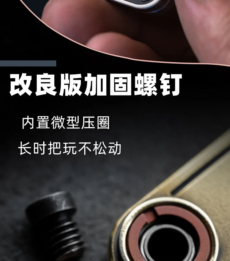 Stress Relief Push Card Metal Fingertip EDC Poker A K King Gyro Toy for Office Adults Anti Anxiety Fidget Papa Coin