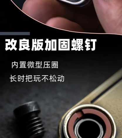 Stress Relief Push Card Metal Fingertip EDC Poker A K King Gyro Toy for Office Adults Anti Anxiety Fidget Papa Coin