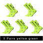 3/1Pair New Style FS Football Socks Round Silicone Suction Cup Grip Anti Slip Soccer Socks Sports Men Women Baseball Rugby Socks