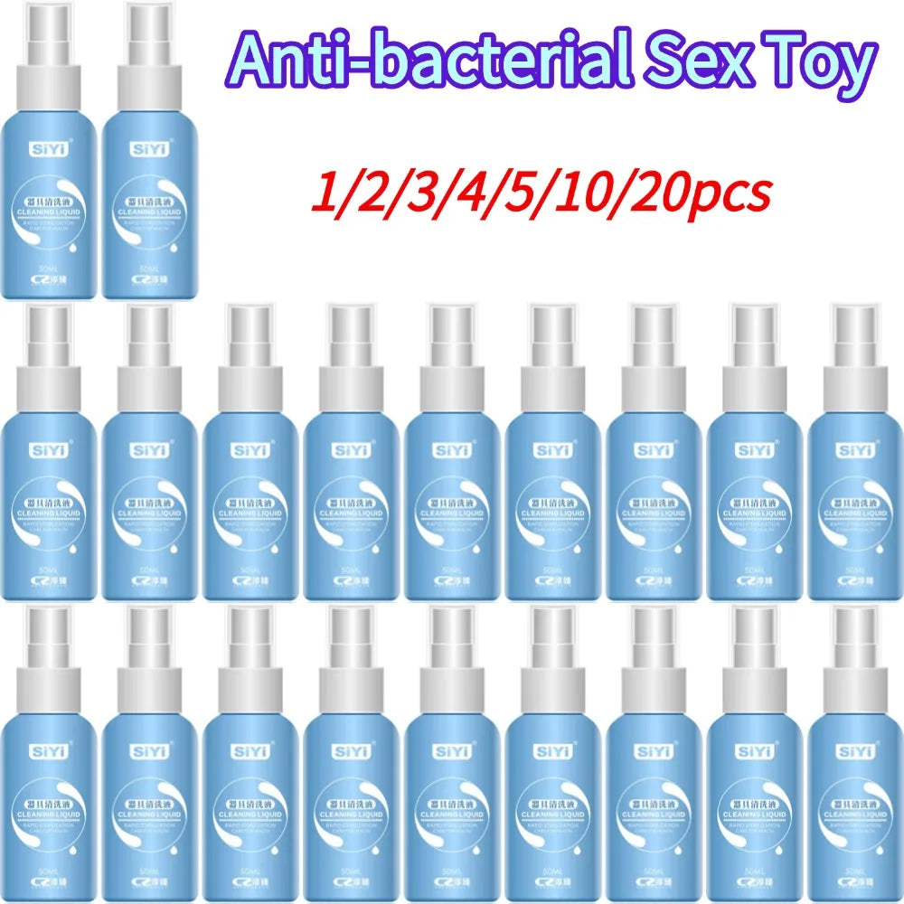 50ml Anti-bacterial Sex Toy Cleaner Disinfection Liquid for Vibrator Body Safe Cleaning Spray Bottle Sex Products Sterilization