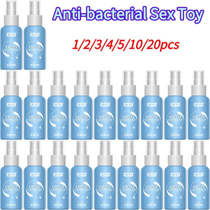 50ml Anti-bacterial Sex Toy Cleaner Disinfection Liquid for Vibrator Body Safe Cleaning Spray Bottle Sex Products Sterilization