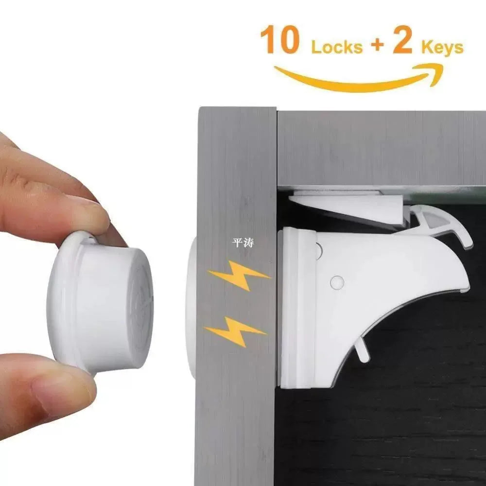 No Drills, No Tools Required - Our Magnetic Child Safety Locks are Easy to Install and Perfect for Cabinets and Drawers