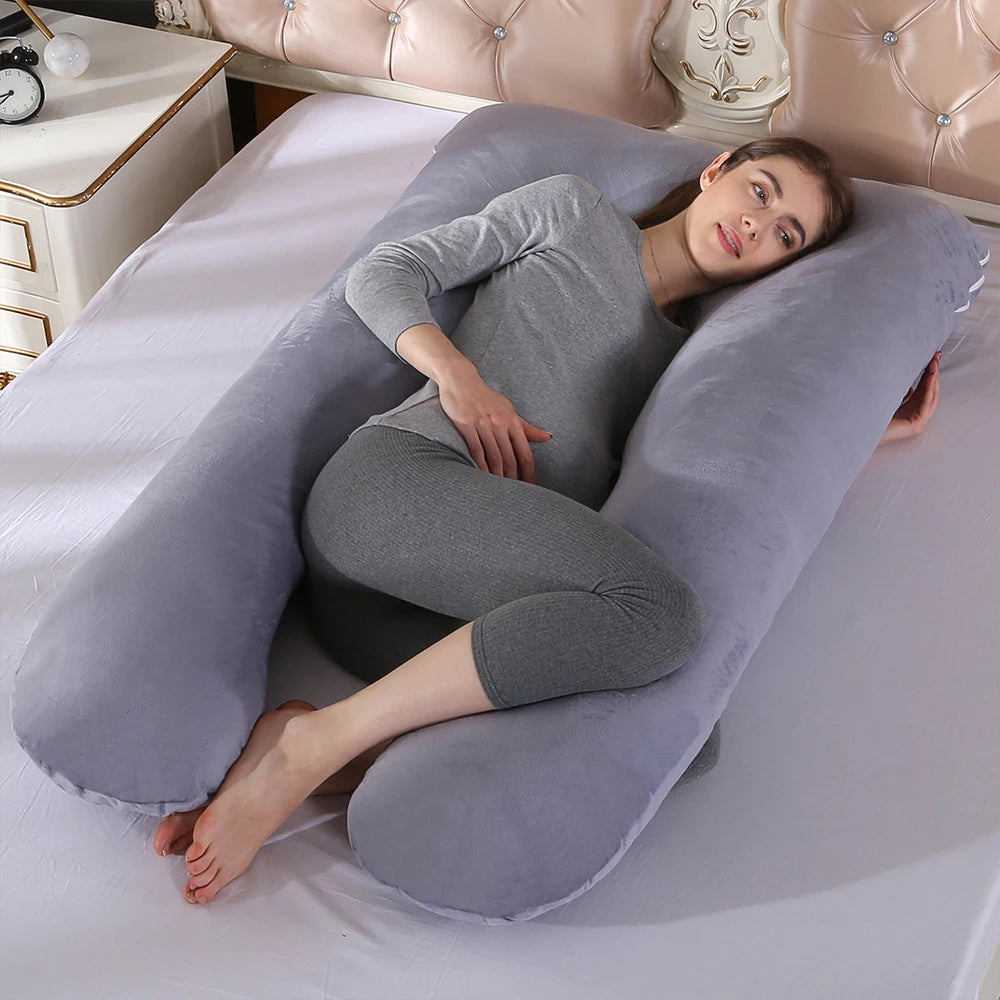 Pregnancy Pillow 130*70cm Sleeping Waist Pillow for Pregnant Women Nursing Pillow Breastfeeding Cushion for Women