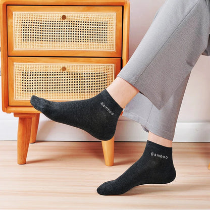5/10/15/20 Pairs Bamboo Fiber Ankle Socks Men’s And Women Soft And Breathable Boat Socks Men Gifts Spring Summer Short Socks