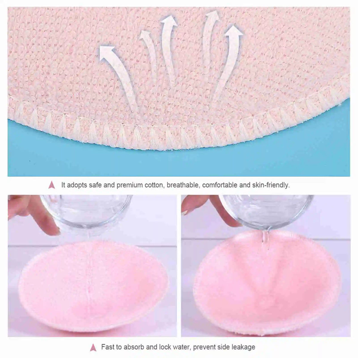 Washable Reusable Soft Cotton Breast Pads Absorbent Breastfeeding Nursing Pad Reusable Nursing Pad
