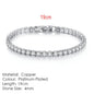 Fashion Multicolor Tennis Bracelet for Women 2.5/3/4/5mm Zirconia Charm Designer Tennis Chain Men Bracelet Wedding Jewelry KC128