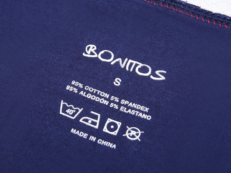 4pcs Cotton Boxer Shorts Soft Men's Panties BONITOS Letter Waistband Men Underpants Boxer Briefs Sexy Underwear for Man Boxers