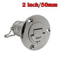 AD New Stainless Steel 316 Deck Filler GAS DIESEL FUEL WASTE WATER 38mm 50mm Mirror Polish Marine Boat Hardware Deck Filler Cap