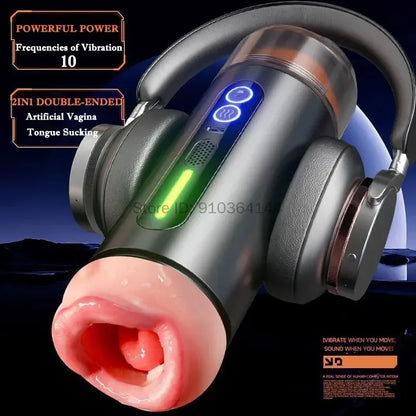 Automatic Male Masturbator Blowjob Cup Pocket Pussy Intelligent Voice Vagina Oral Penetration Sex Machine Adult Sex Toys For Men